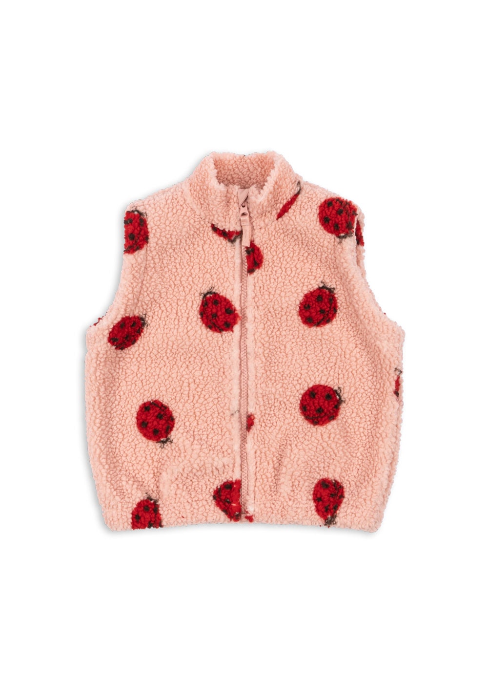 Jody Teddy Vest Ladybug Pink