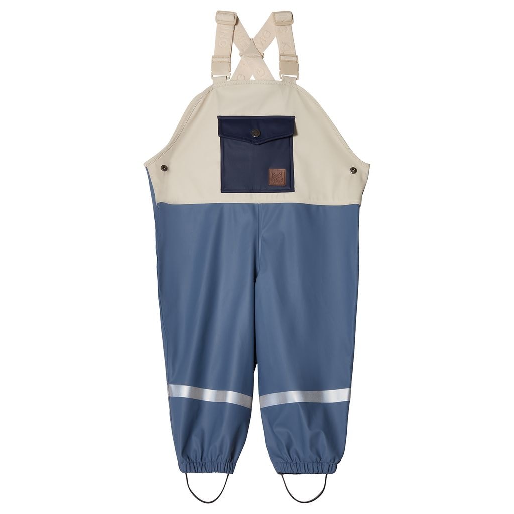 Edinburgh Kontrastiväriset Kierrätetyt Sadehousut Flintstone Blue/Navy