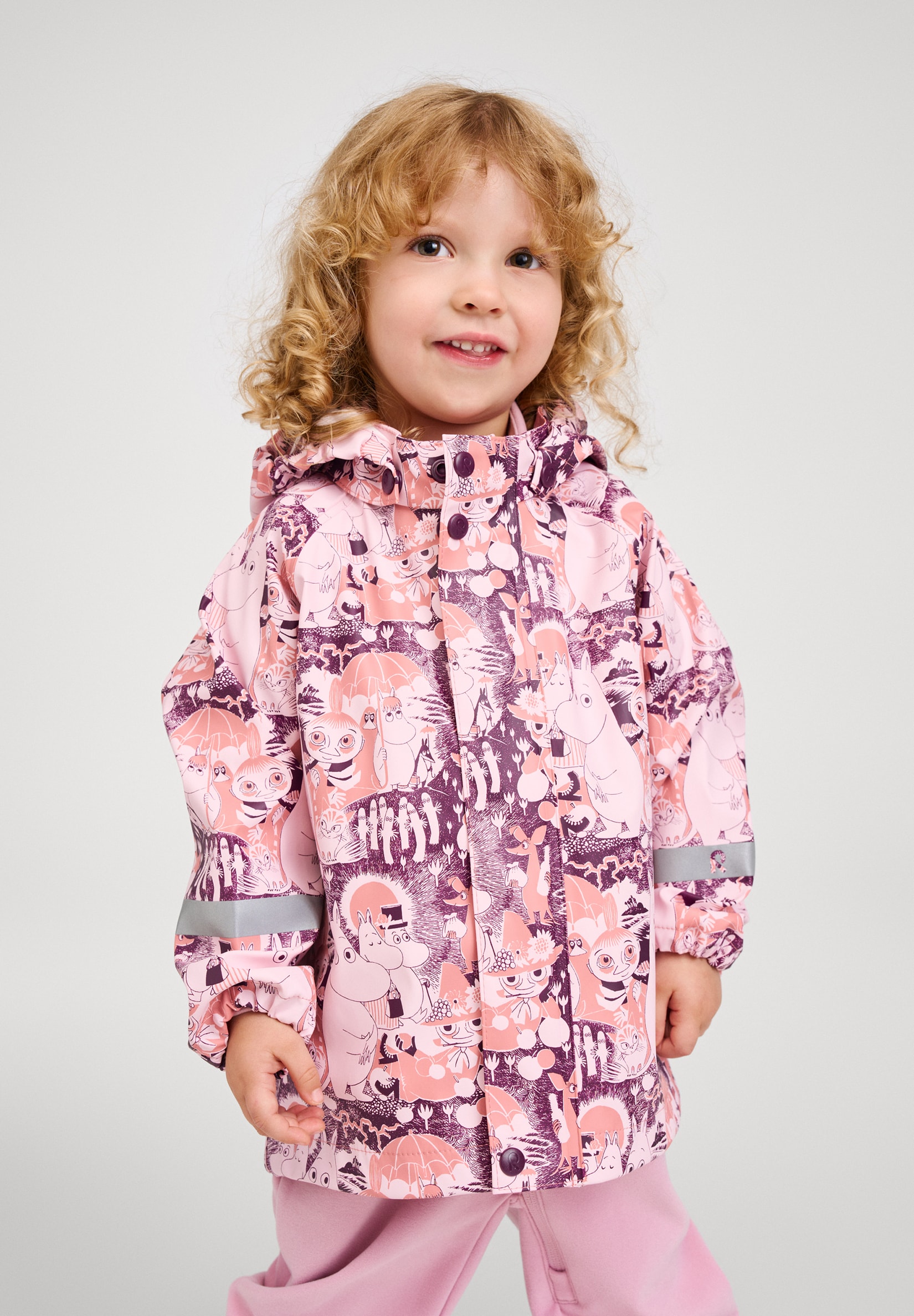 Moomin Vesi Regnjakke Pale Rose