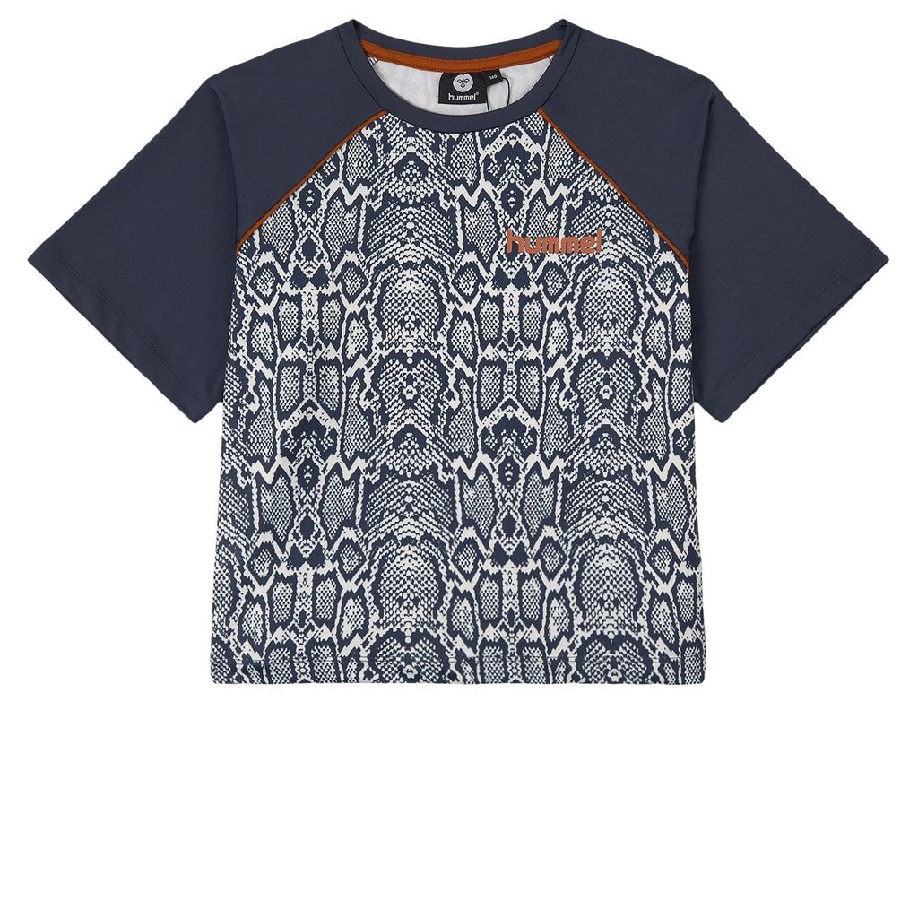 Snake Print T-Shirt Navy