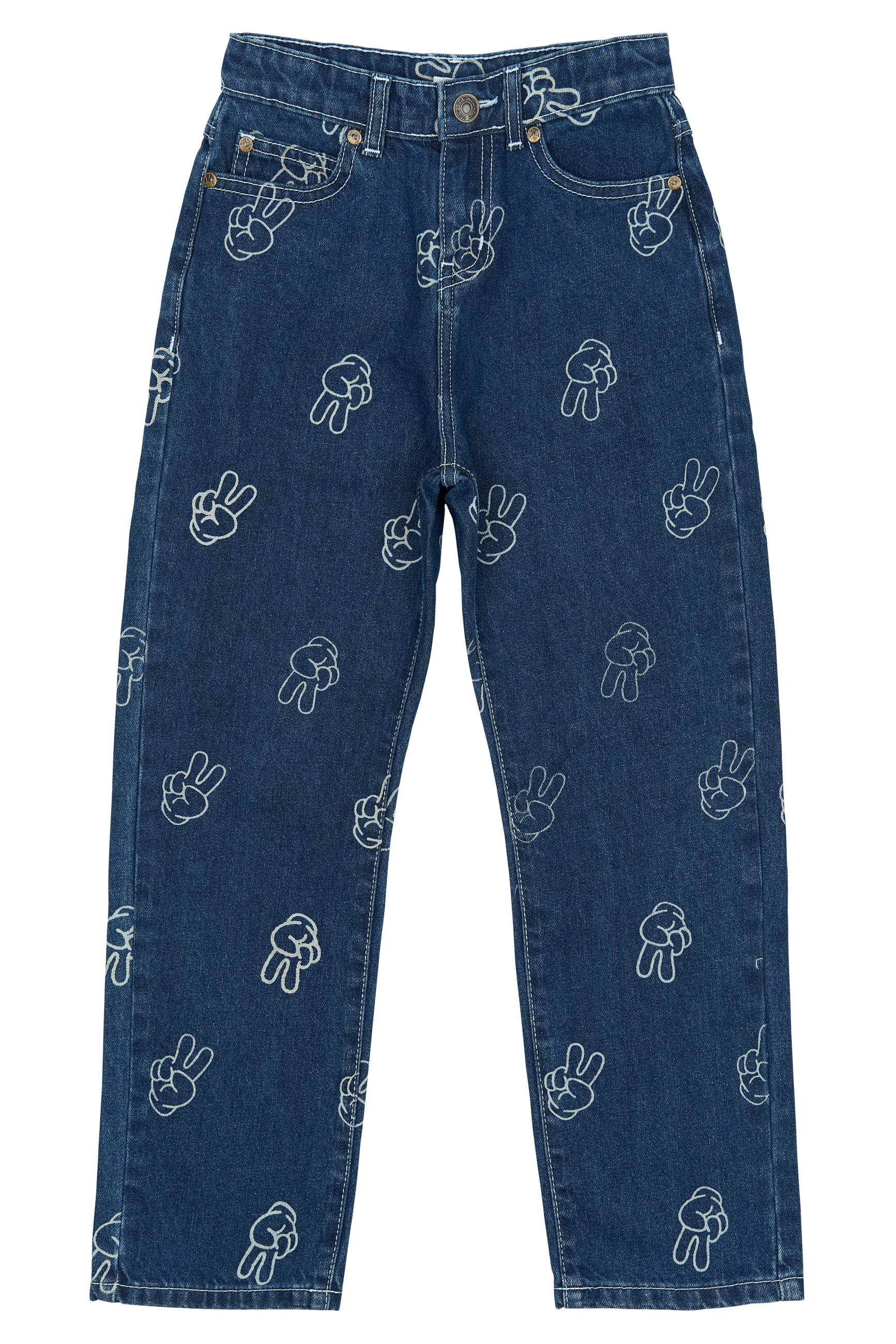 TNPewter Loose Fit Jeans Medium Blue Denim AOP