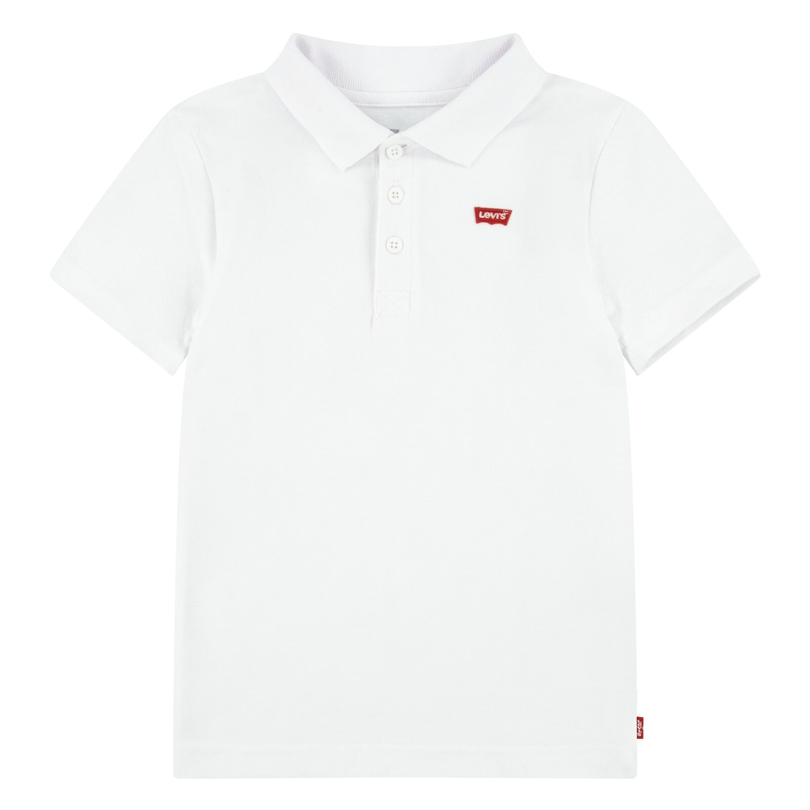 Batwing Polo White Red