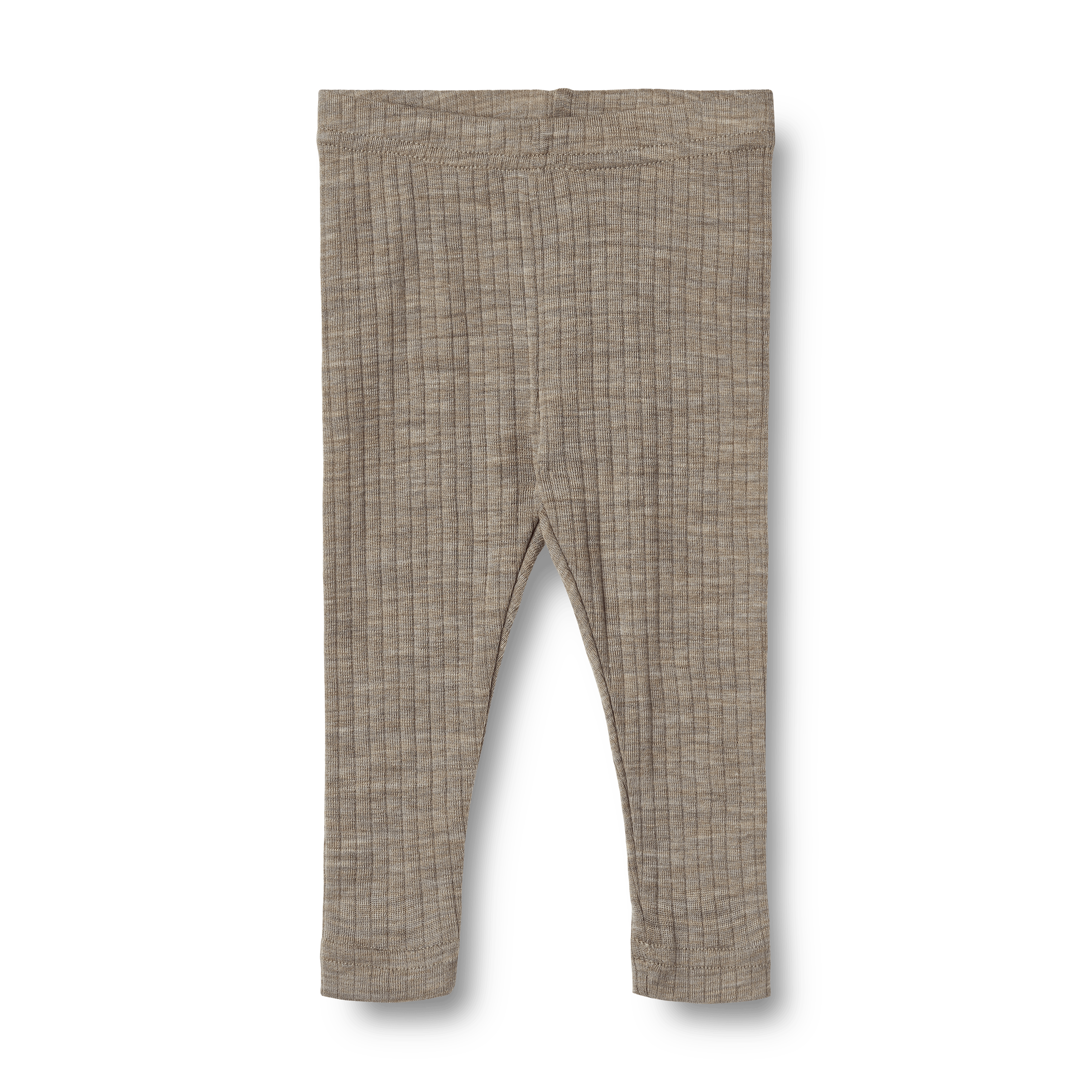 Agi Wool Silk Leggings Khaki Melange