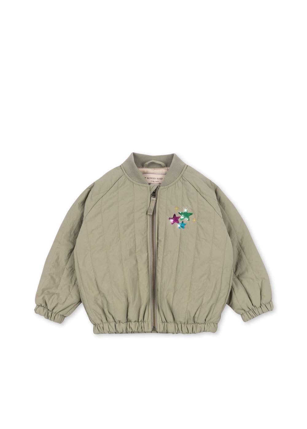 Juno Sequin Bomber Jacket Laurel Oak