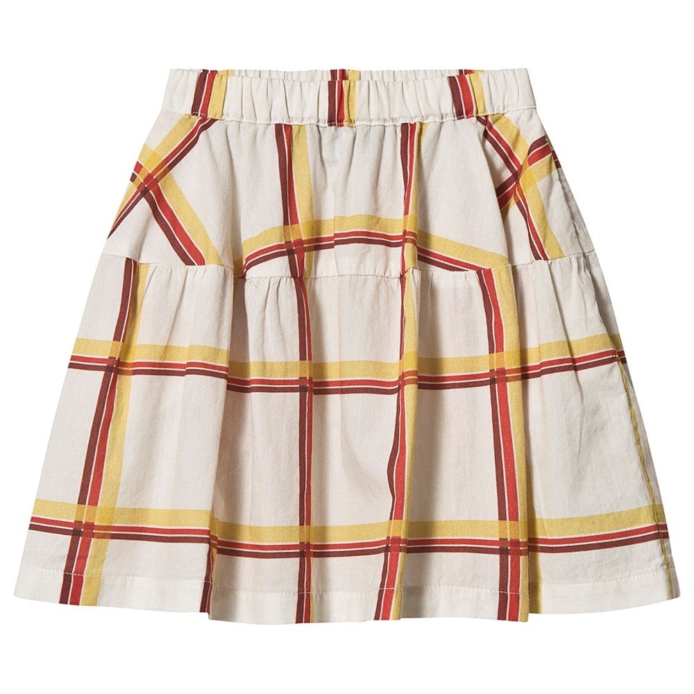 Turkey Skirt Soft Beige Squares