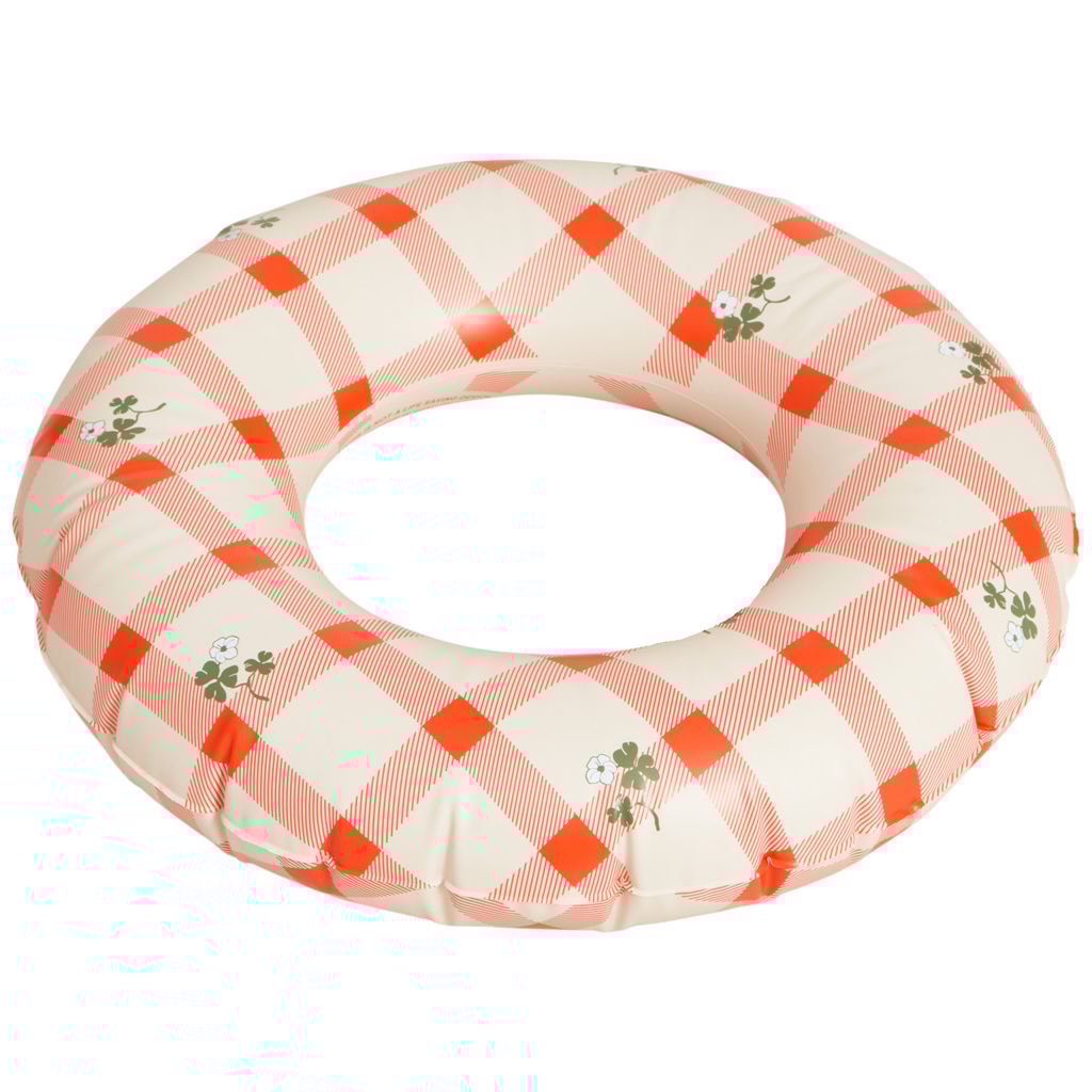Small Gingham Swim Ring Sorrel Red