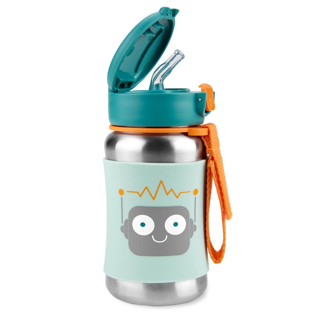 Spark Style Flaska med sugrör Robot