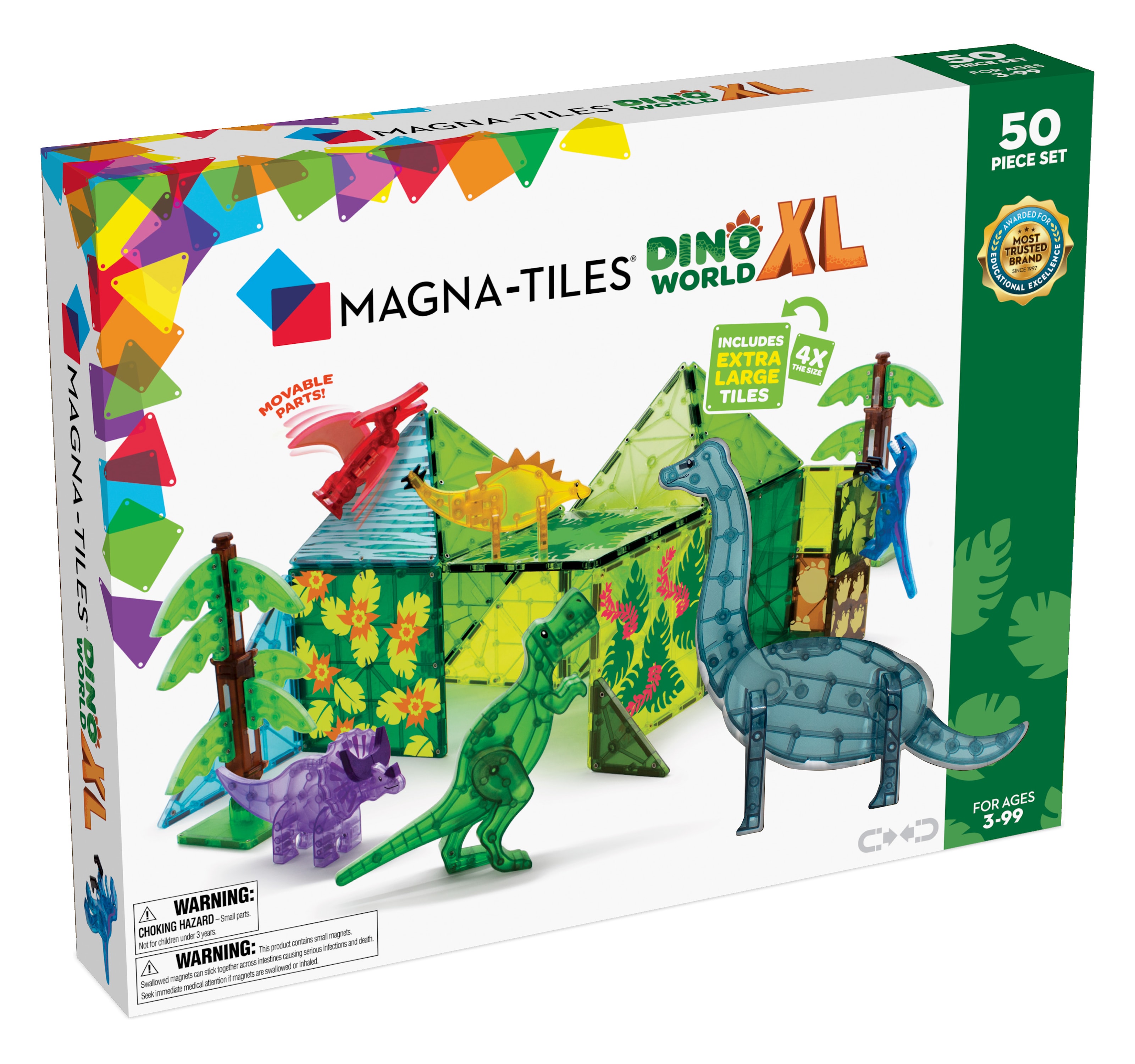Dino World XL Byggklossar 50 Delar Set Multi 