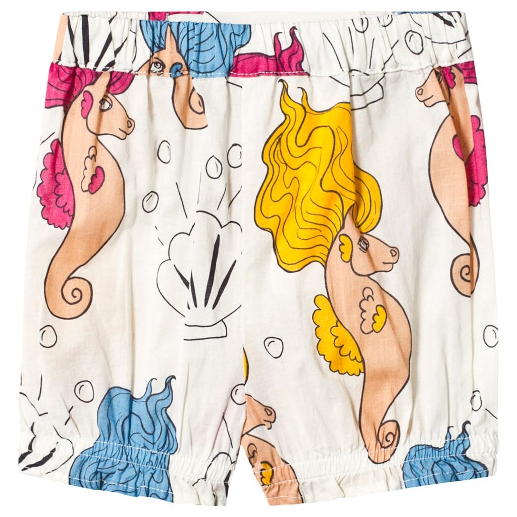 Seahorse Woven Bloomers Off White