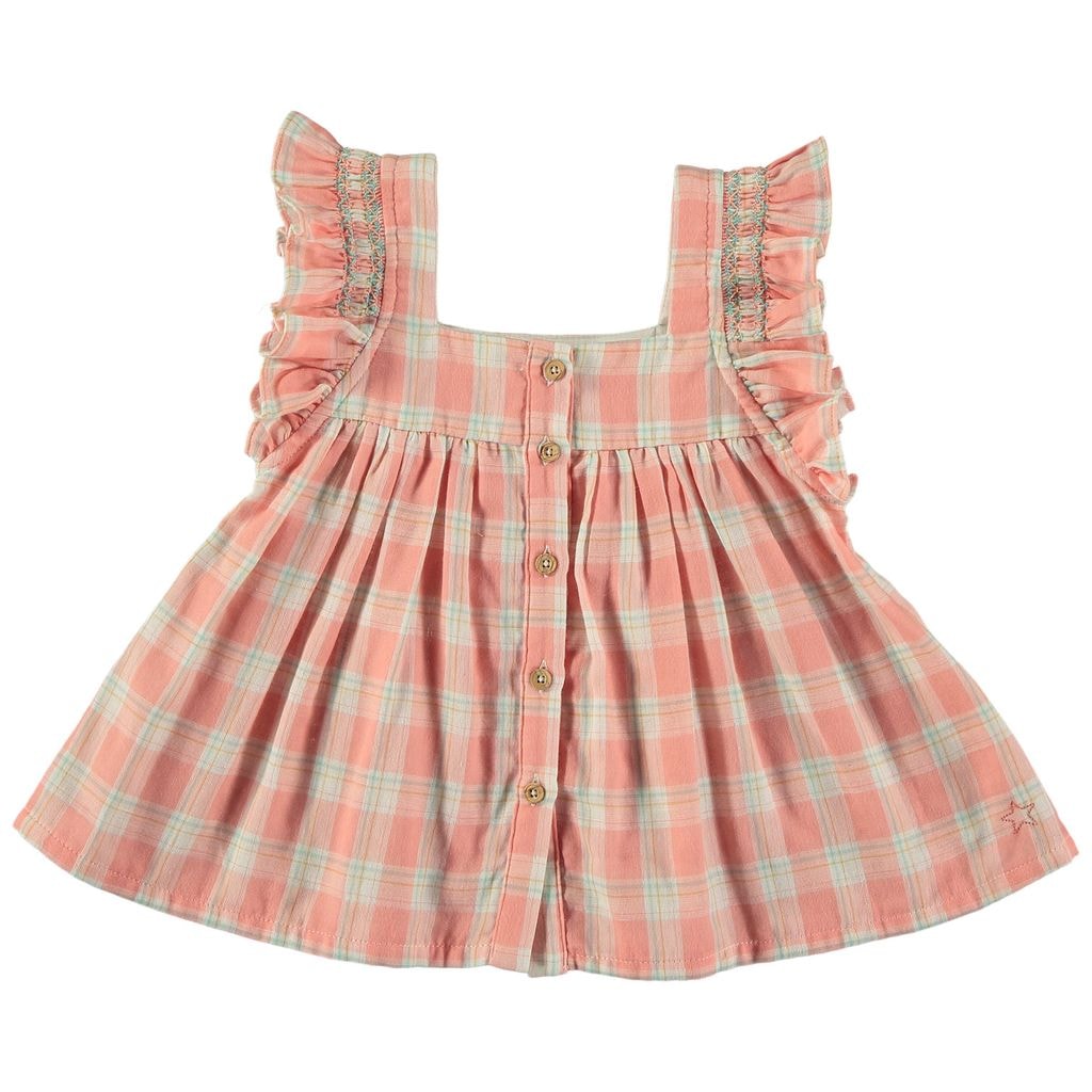 Checked Blouse Pink