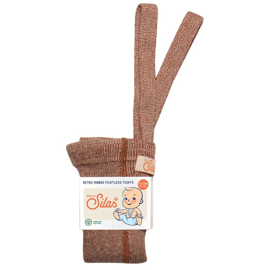 GOTS Footless tights Salted Caramel