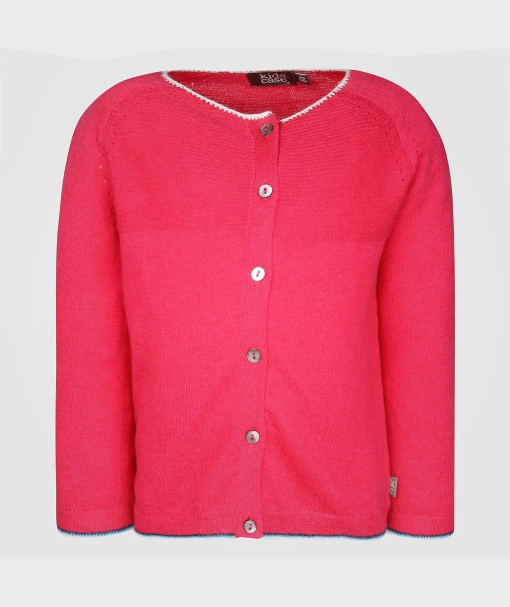 Ginger baby cardigan dark pink