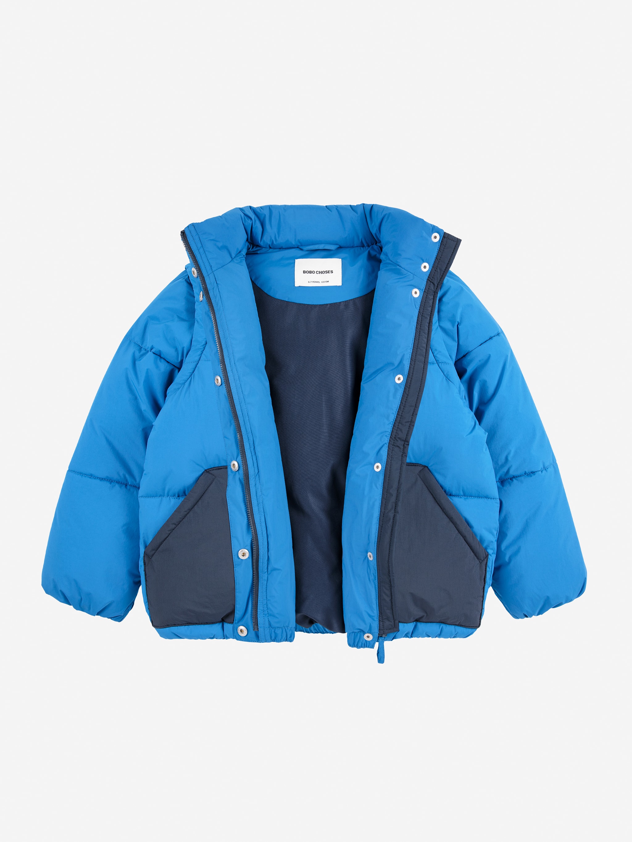 Tic Tac Toe Padded Anorak Blue