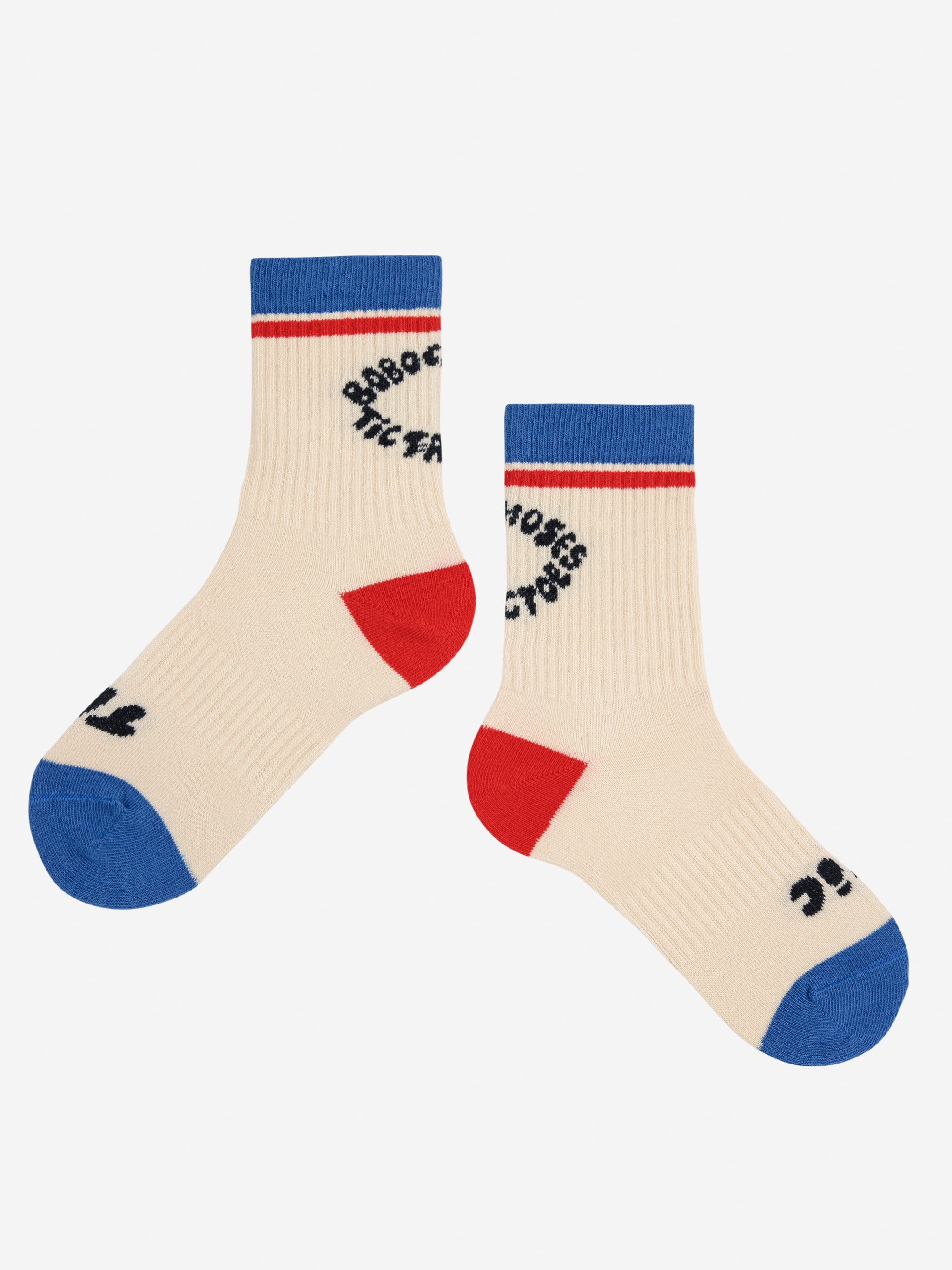 Tic Tac Toe Color Block Long Socks Multicolor