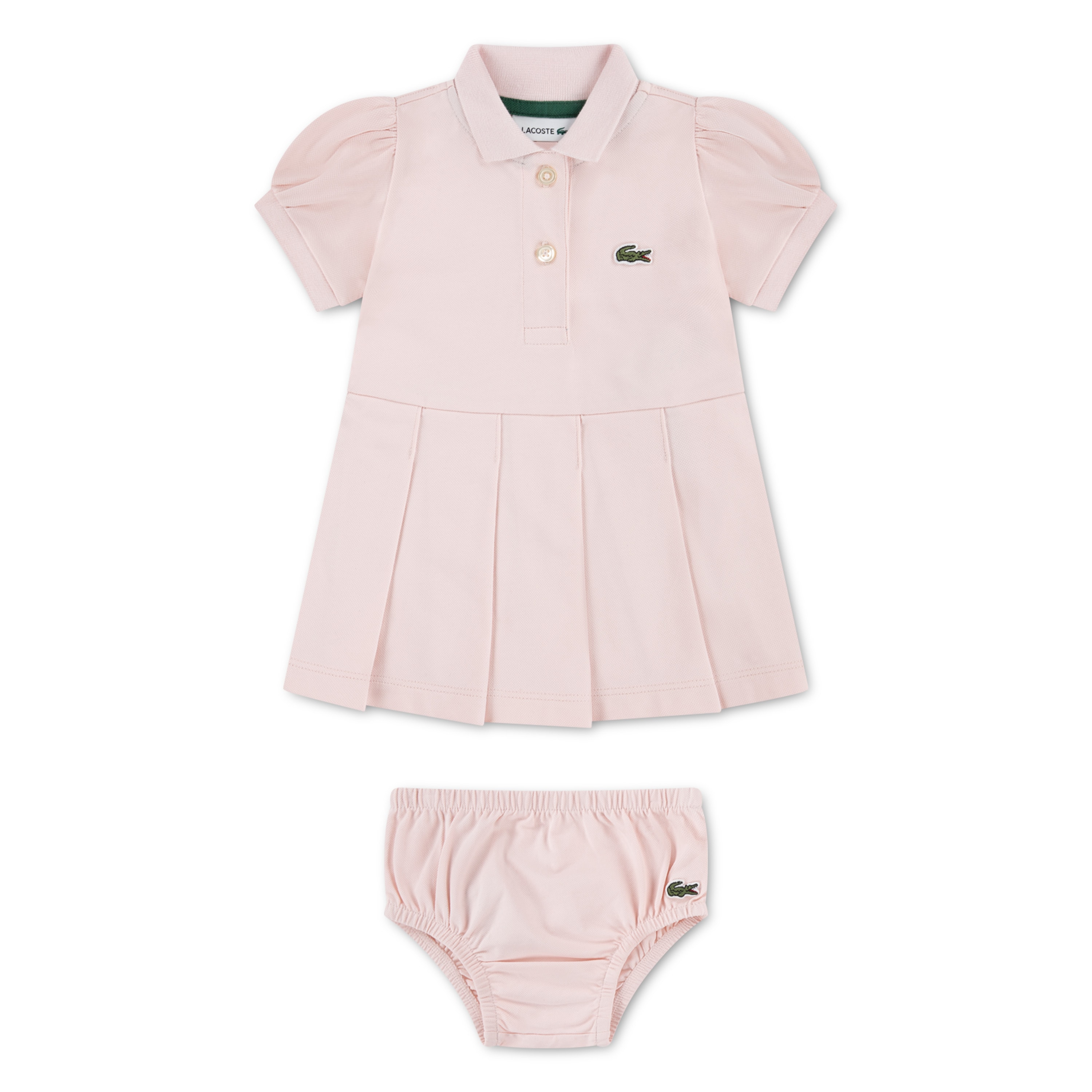 lacoste pink polo dress Girls' Piqu Polo Dress