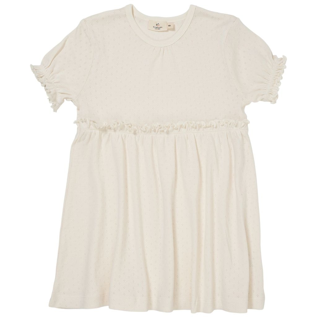 Summer Pointelle Mekko Cream