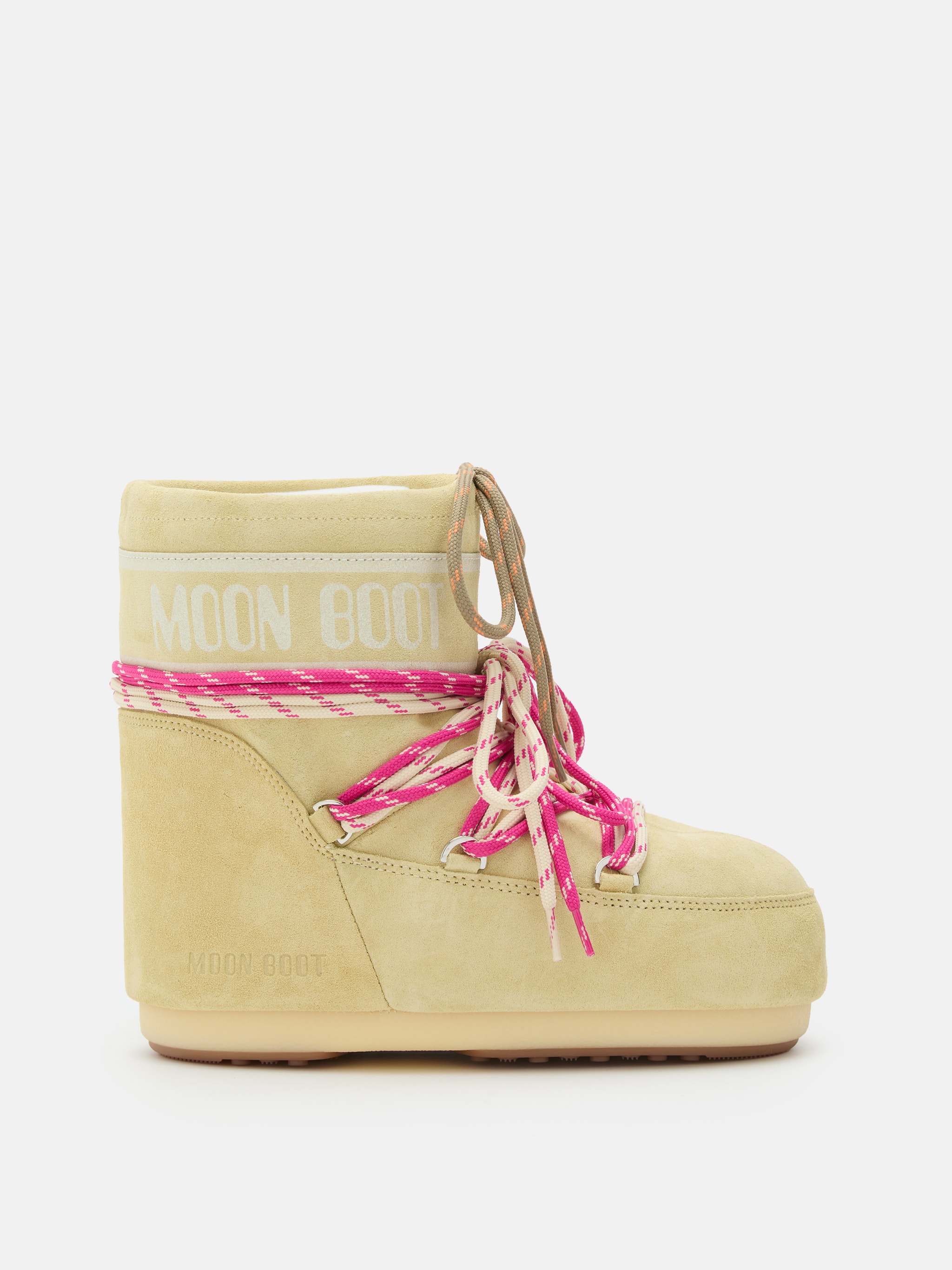 Mb Icon Low Suede Laces Snow Boots Light Yellow 