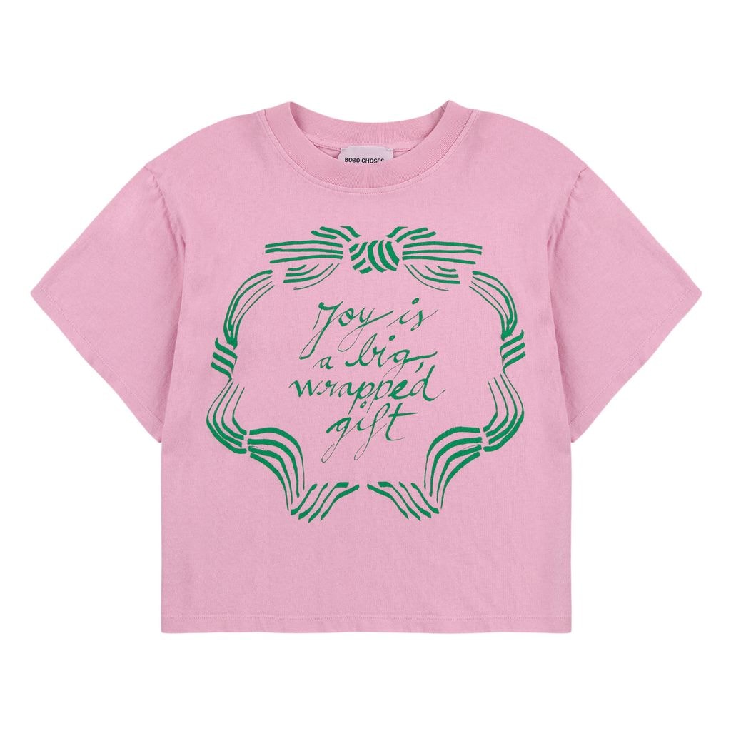 Ribbon Gift T-Shirt Pink