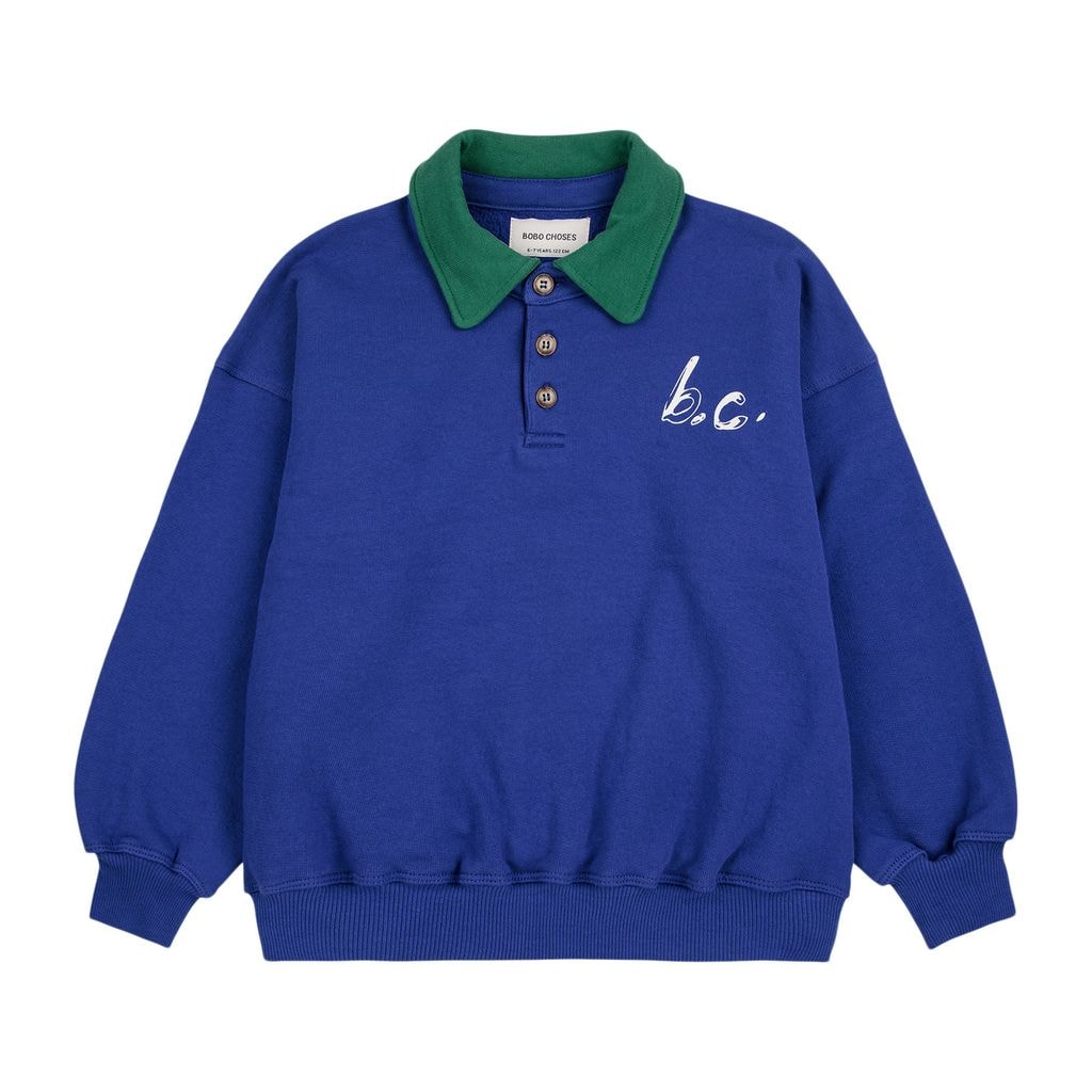 Polo Sweatshirt Blue