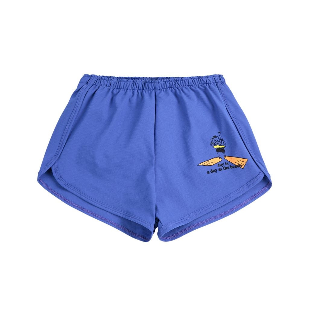 Day At The Beach Swim Trunks Blue