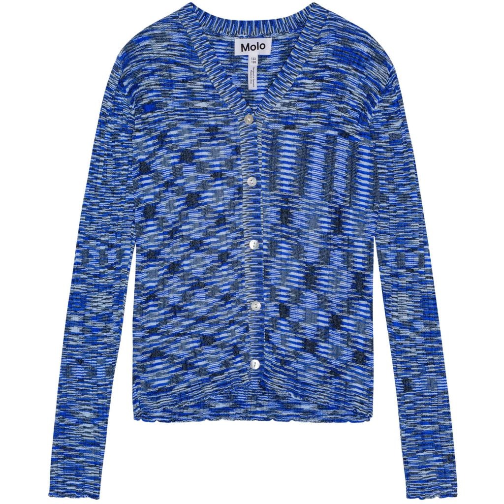 Genie Cardigan Blue Mouliné