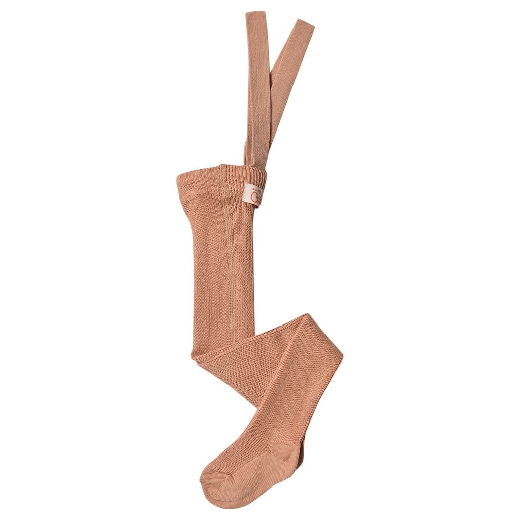GOTS Tights Light Brown Rose