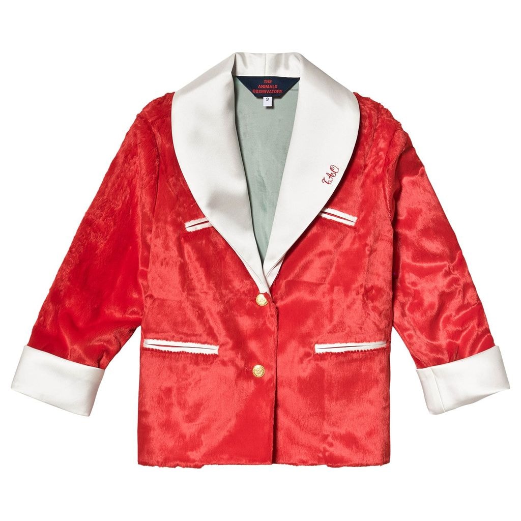Cheetah Kids Coat Red Tao
