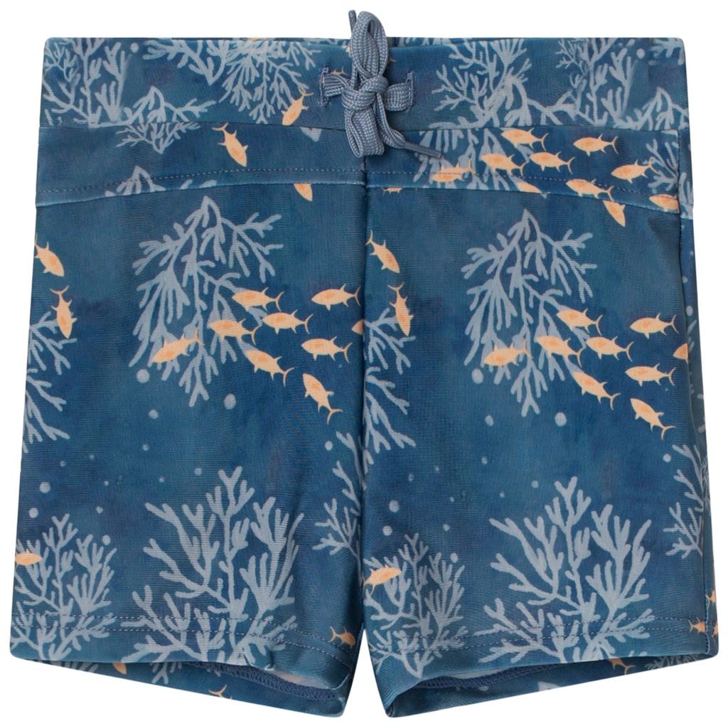 Gerryan Printed Swim Trunks Deep Waters