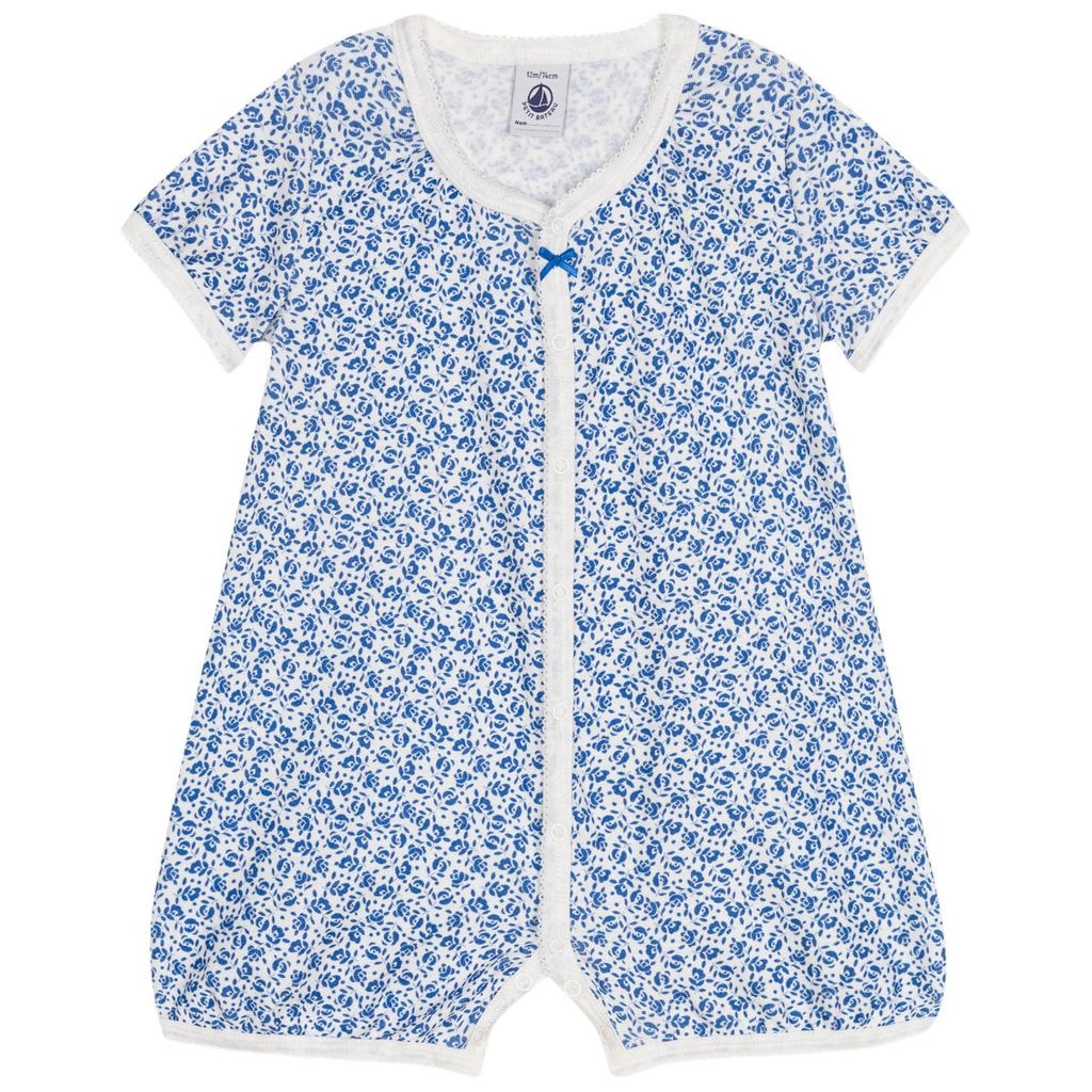 Floral Romper Blue