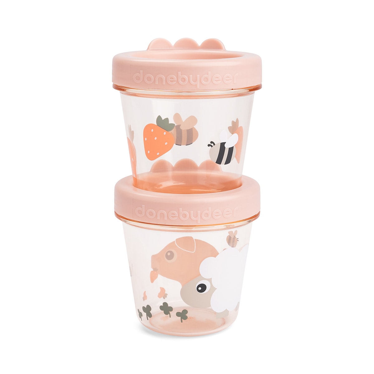 Baby Food Container 2-Pack Tiny Farm Powder
