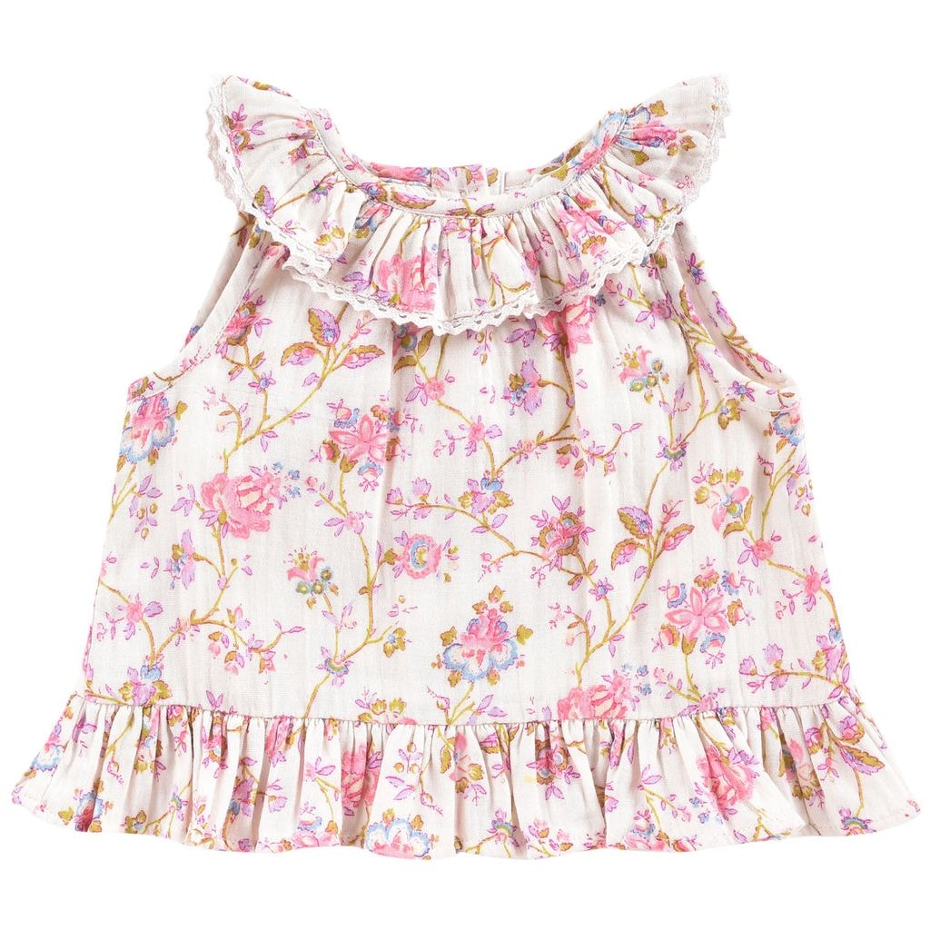 Baby Tank Top Cream Bucolia Fields