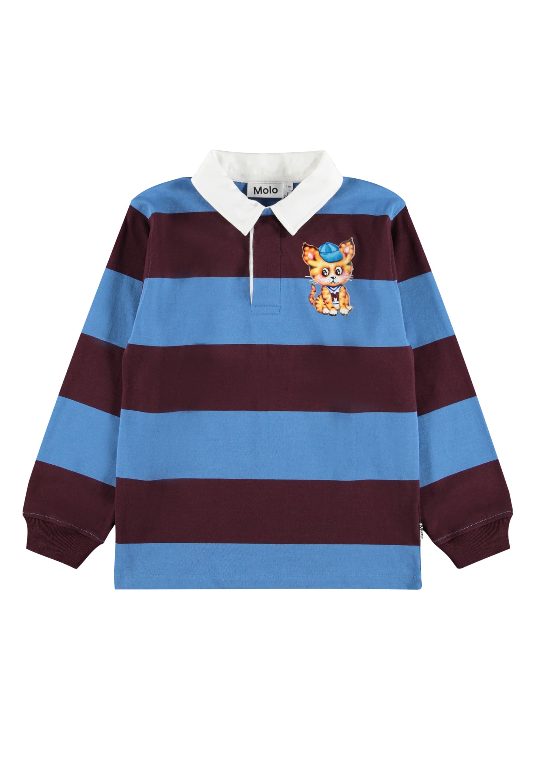 GOTS Relz Polotröja Blueberry Stripe