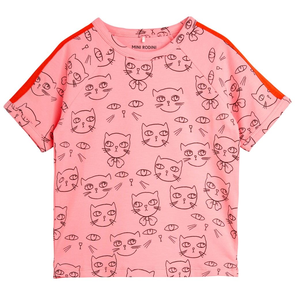 GOTS Cathlethes Printed T-Shirt Pink