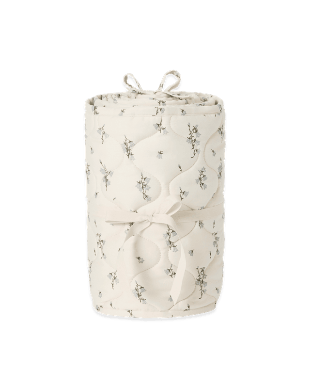 サテン・キルト・ベビーベッド・バンパー Bluebell 