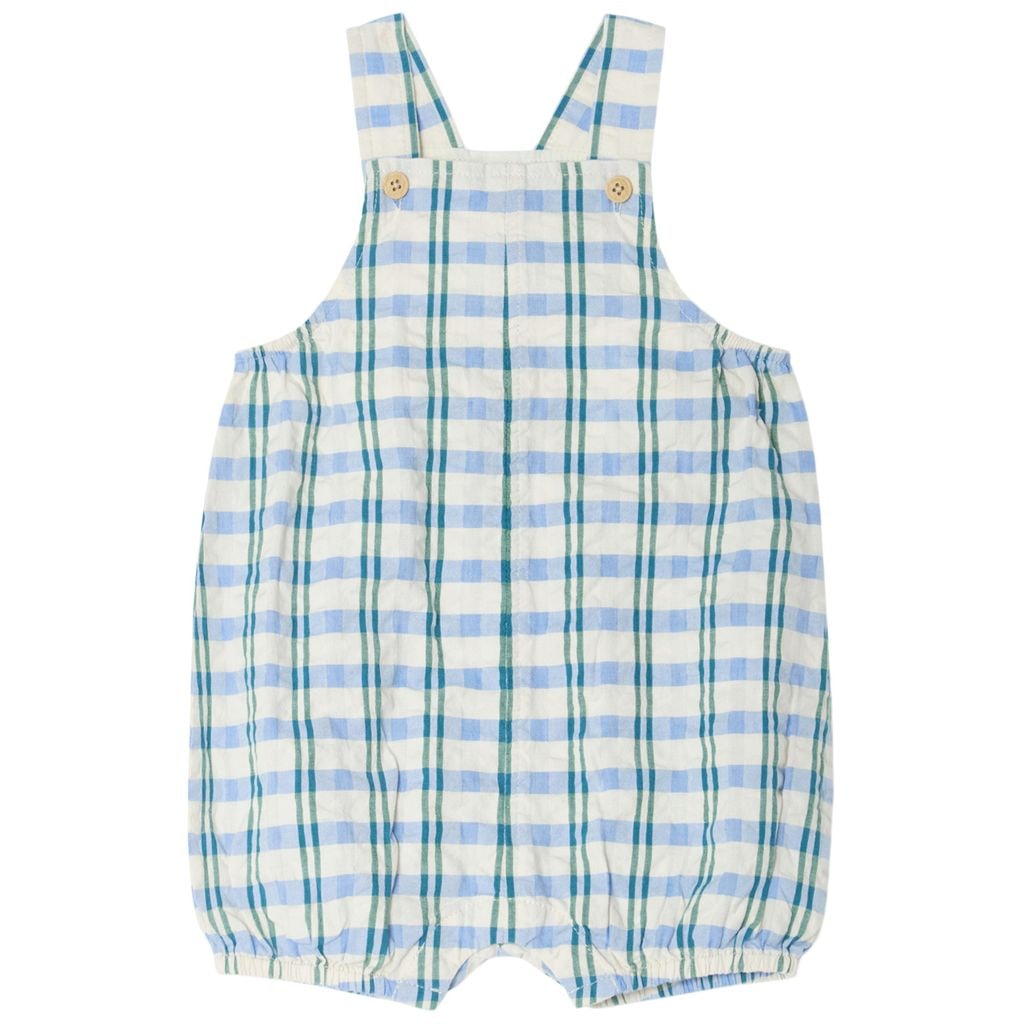 Seersucker Dungarees Check Mar