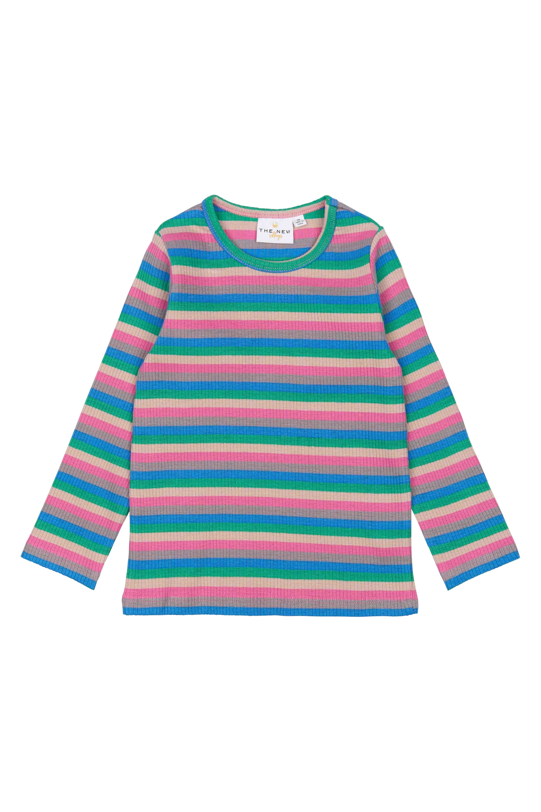 TNSTPolly L_S Rib Tee Multi Striped