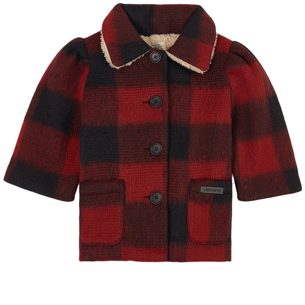Linda Plaid Jacket Red