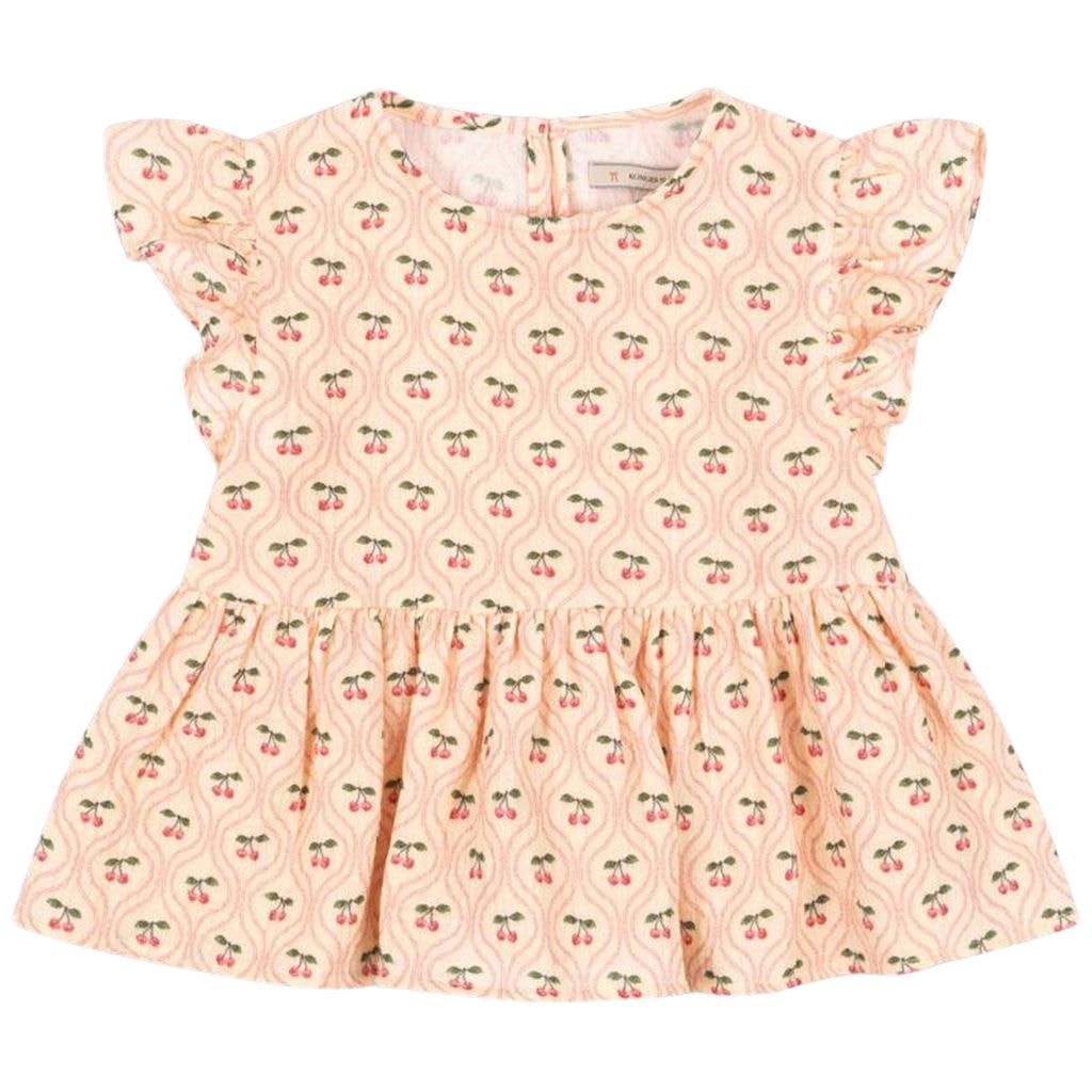 GOTS Coco Top Cherry Pink Motif