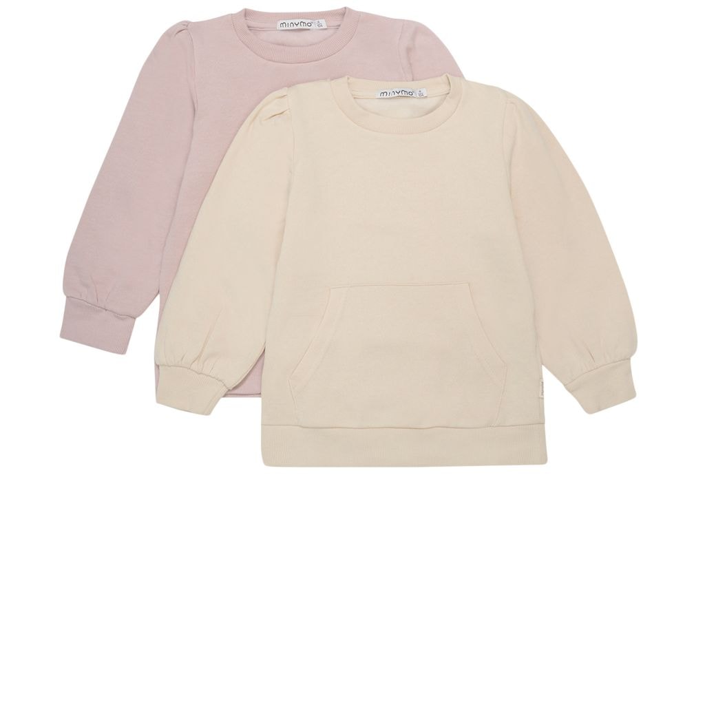 2-pak Basic Sweatshirter Violet Ice