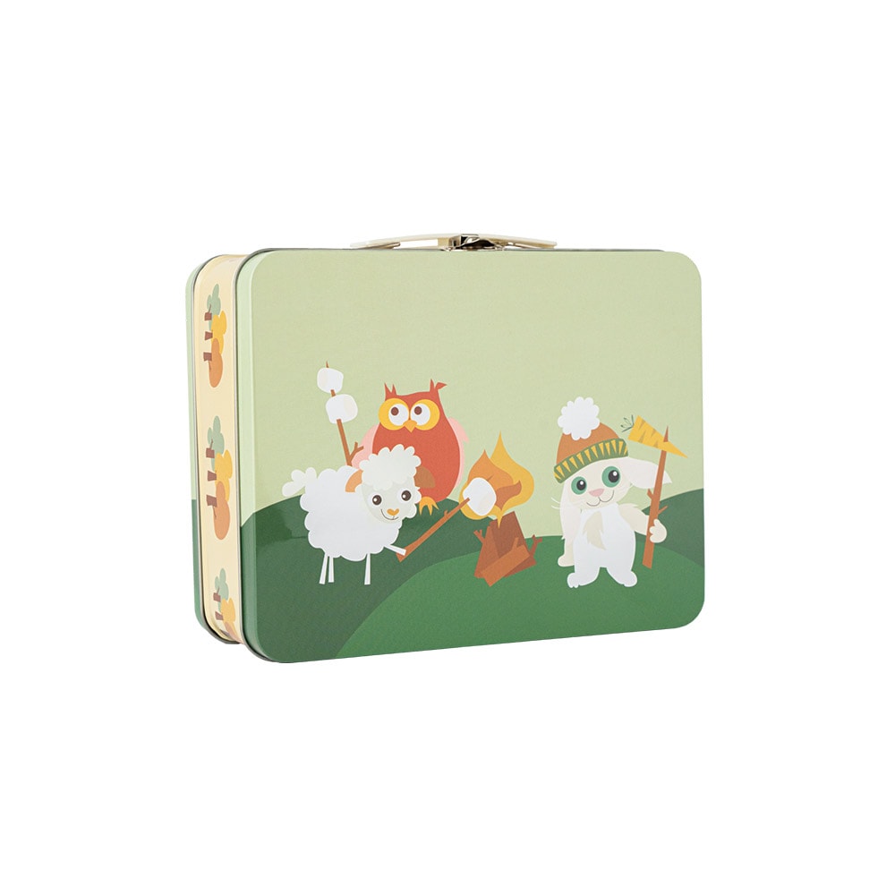 Blafree Tin Suitcase Hiking Bunny Green 