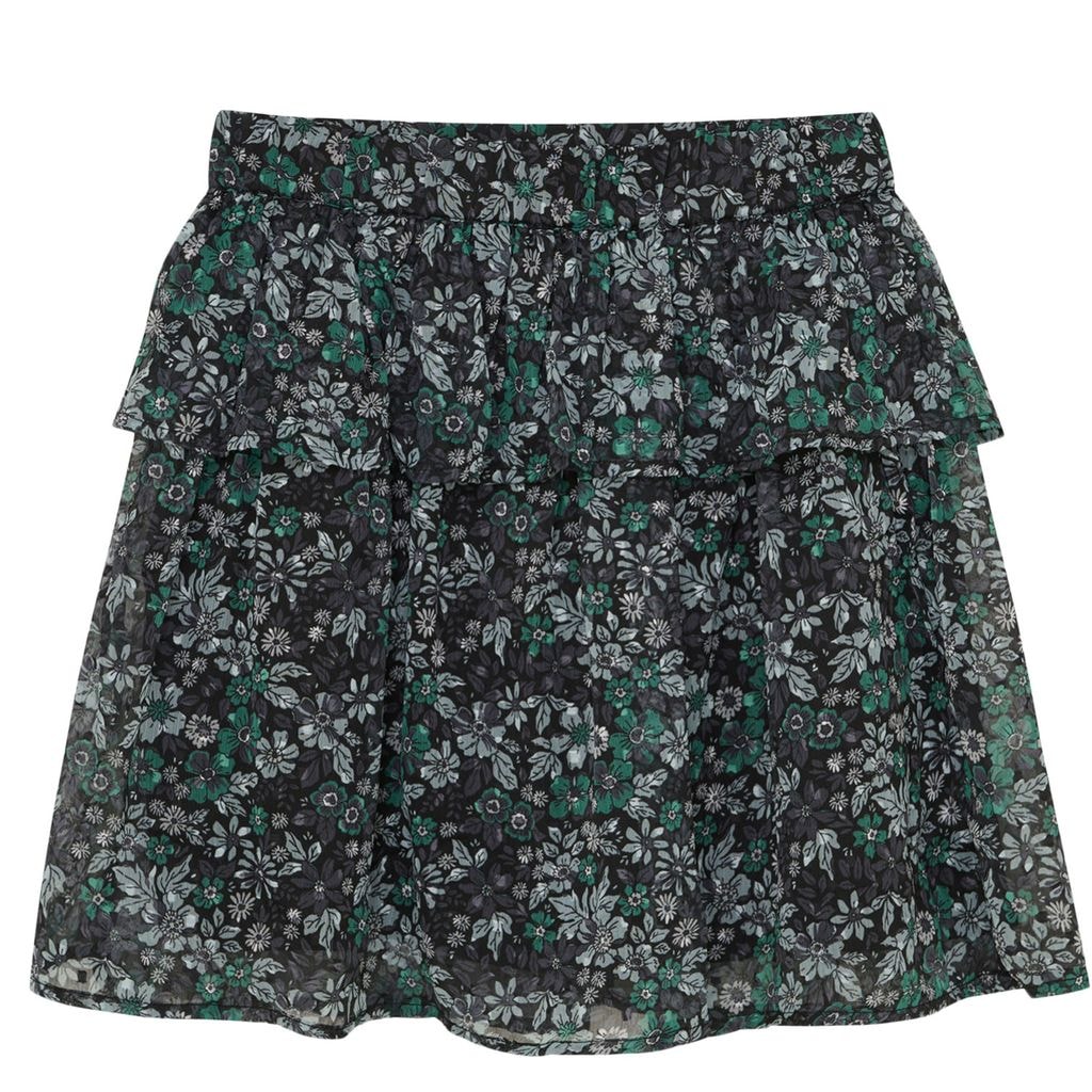Skirt Flower Dobby Pine Green