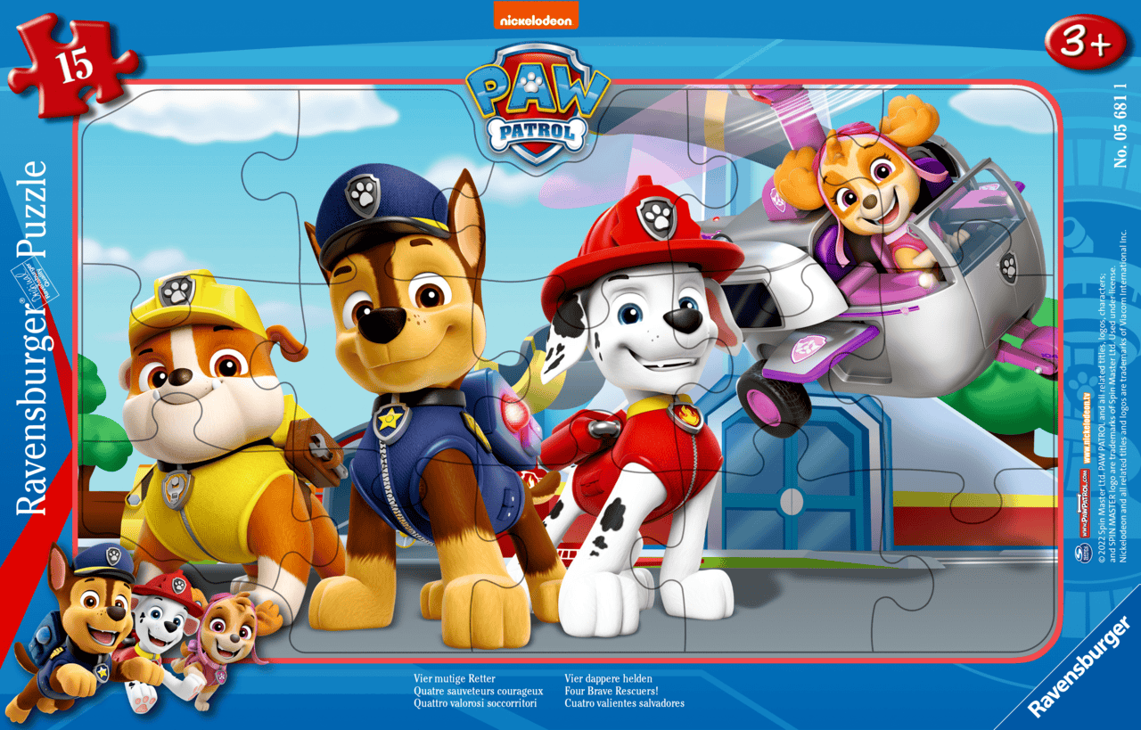 Paw Patrol Four Brave Rescuers 15P