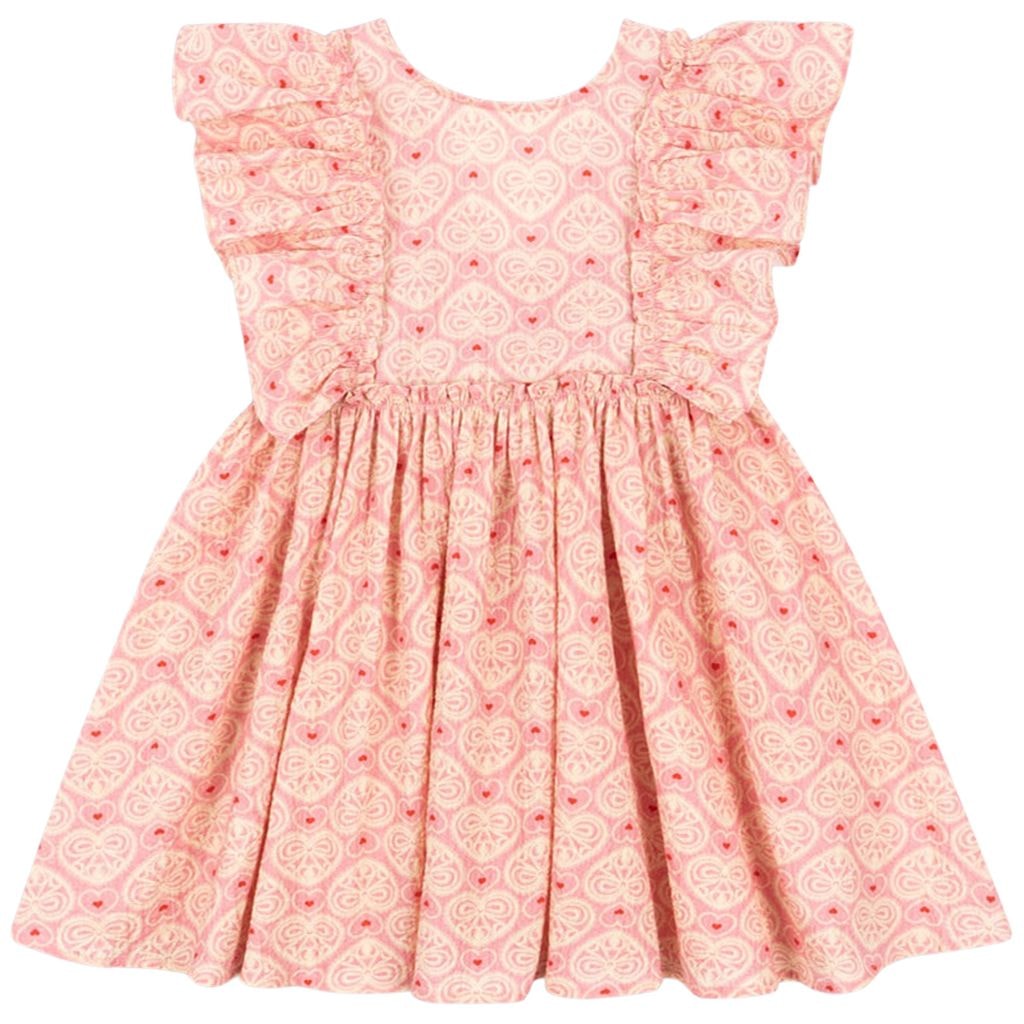 GOTS Ava Kjole Med Sløjfe Lacy Pink
