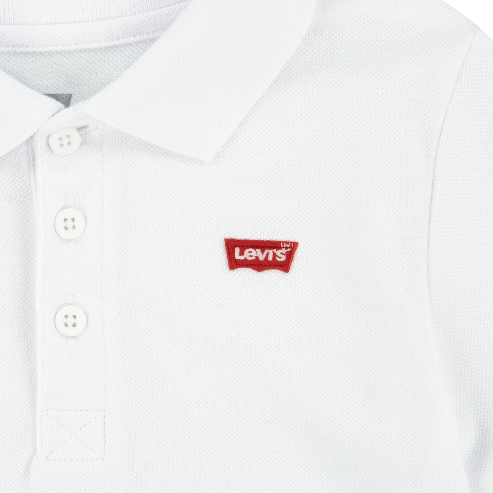 Batwing Polo White Red