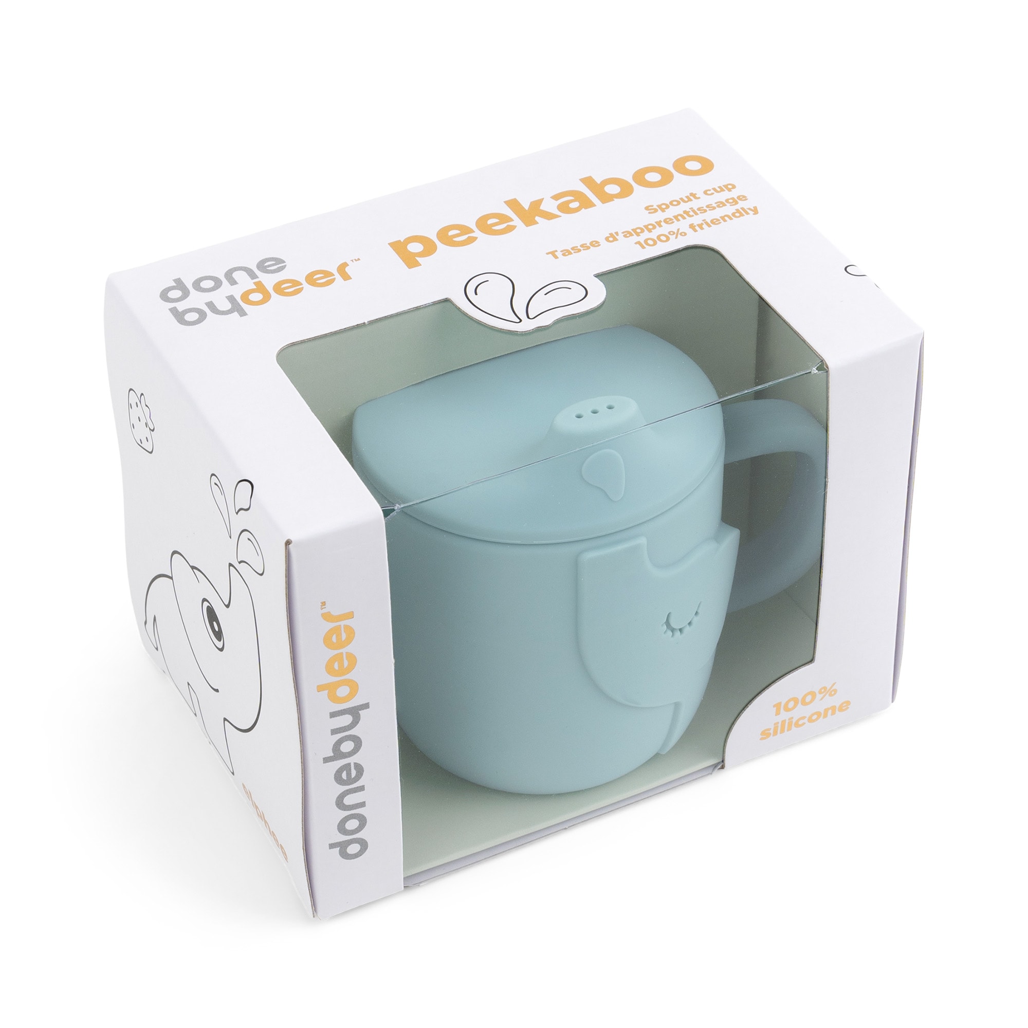 Peekaboo Spout Cup Elphee Blue
