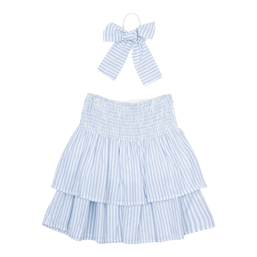 Nalani Skjørt White Swan Striped