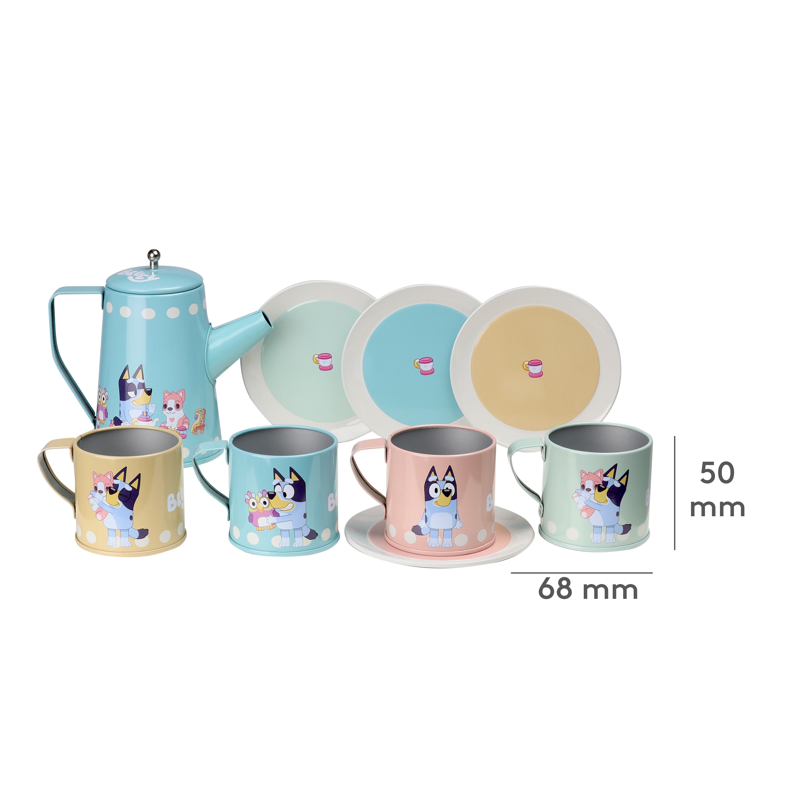 Bluey Leketøysfat Set Multicolor