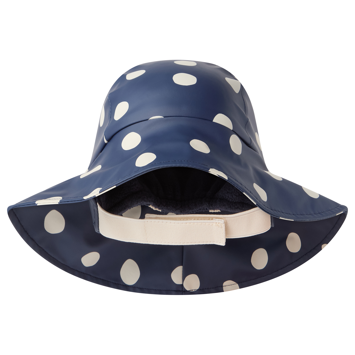 Vasa Regnhatt Navy Polka Dots