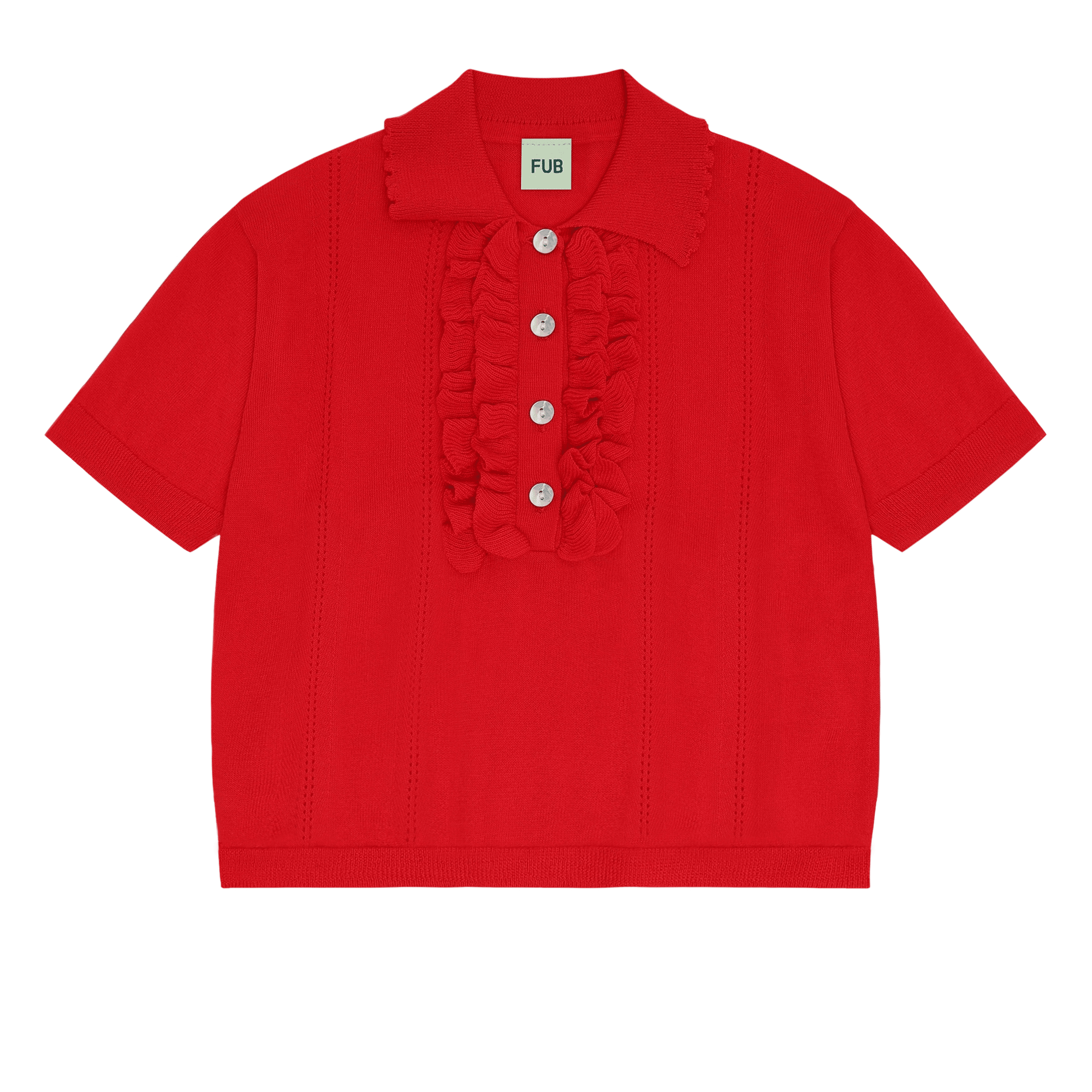 Frill Polo Red 