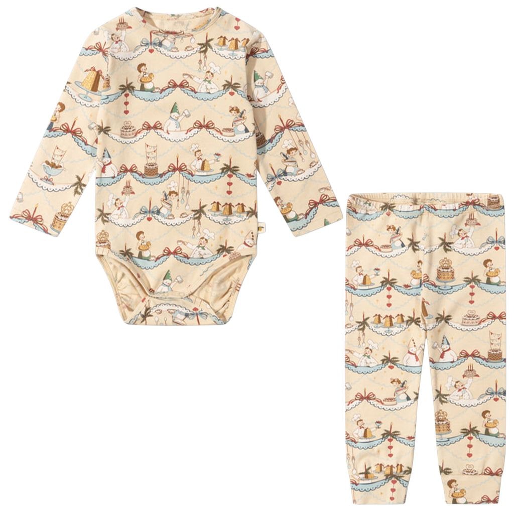 Basic Body/Pants Set Gots - Sugar Pie